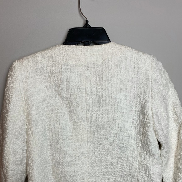 Talbots White Blazer with Sleeve Detailing - Picture 7 of 7